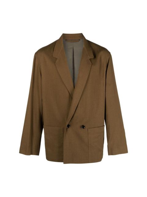 Lemaire notched-lapel double-breasted blazer