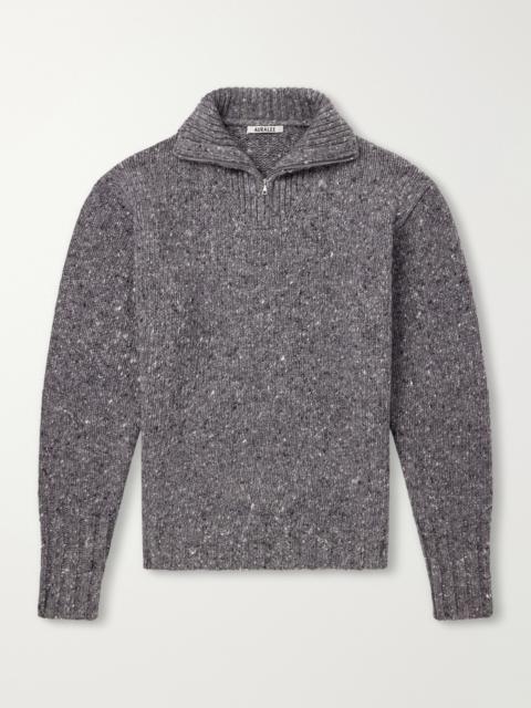 AURALEE Wool Half-Zip Sweater