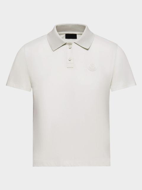 Moncler Short-Sleeve Logo Polo
