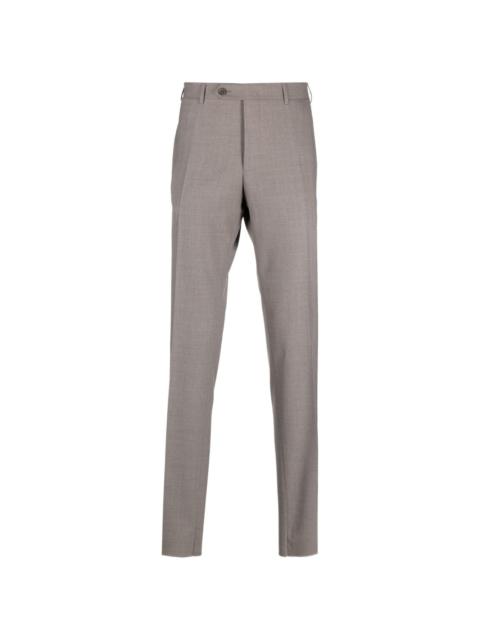 Canali mid-rise tailored tapered trousers