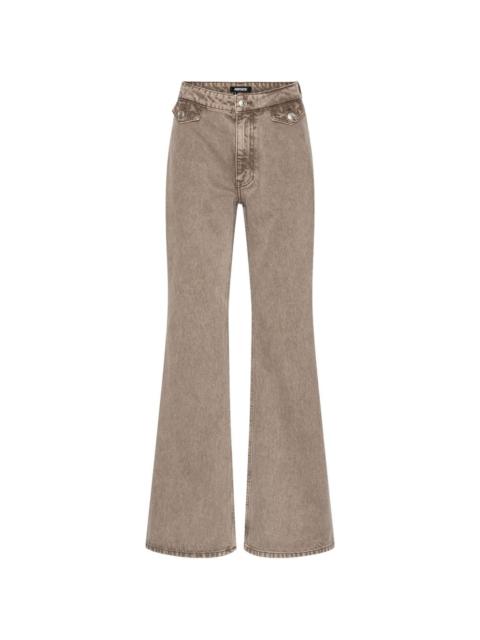 ROTATE high-waisted flared jeans