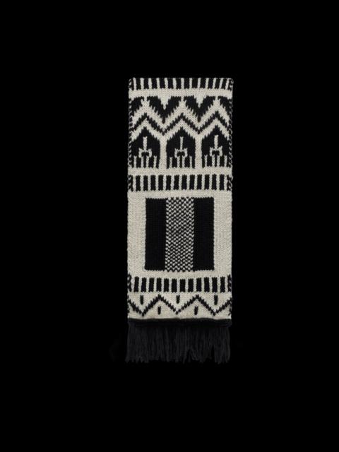 Moncler Wool Jacquard Scarf