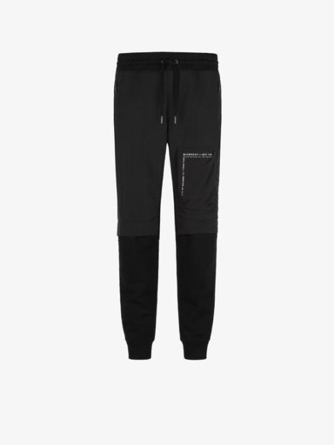 Givenchy GIVENCHY BI-MATERIAL JOGGER PANTS