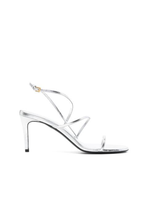 KHAITE 75mm metallic-effect sandals