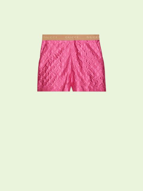 GUCCI GG embroidered silk shorts