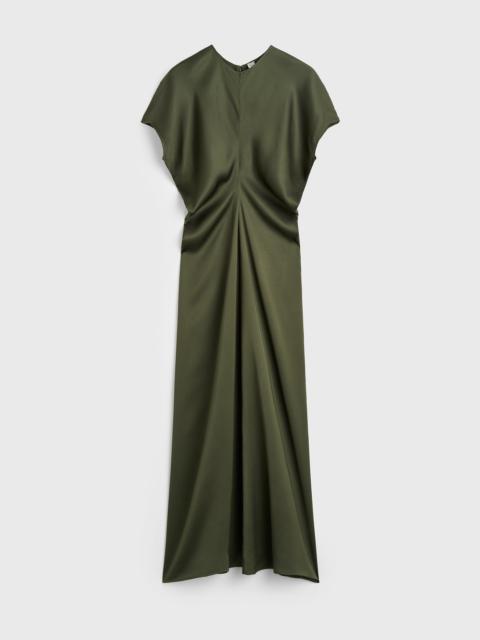 TOTEME Slouch waist dress dark green