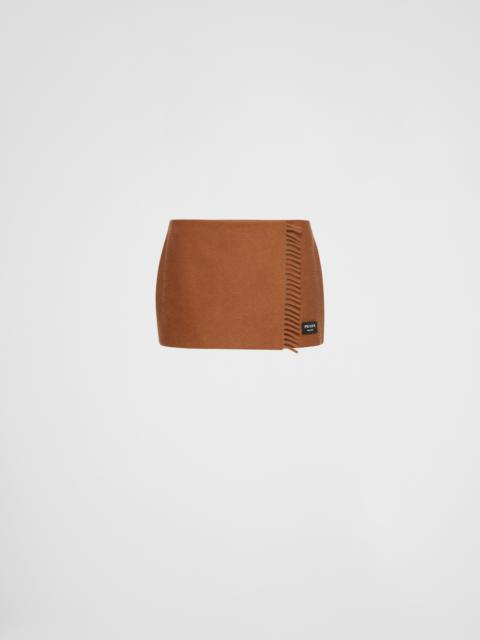 Prada Cashmere miniskirt