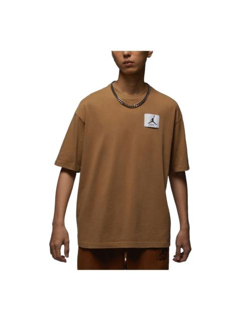 Air Jordan Flight Essential Oversized T-shirt Asia Sizing 'Brown' DZ0605-231