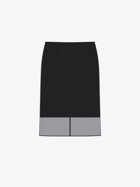 Givenchy SKIRT IN ORGANZA WITH CRYSTALS