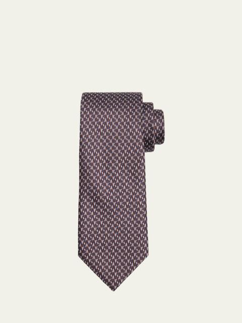 Brioni Men's Micro-Print Silk Tie