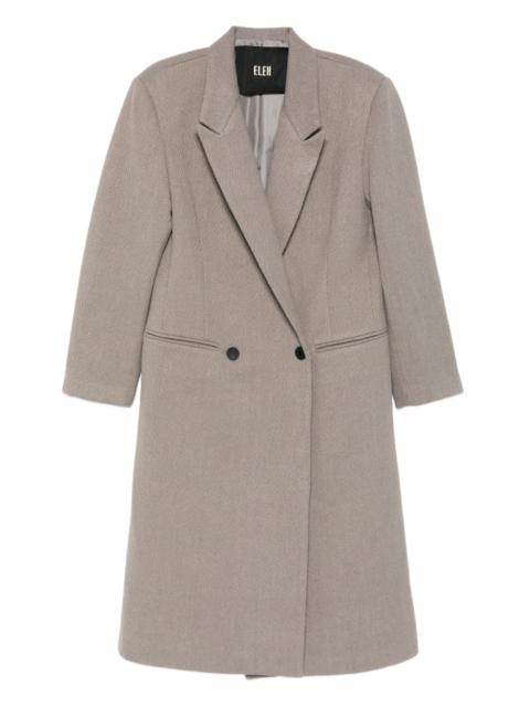 ELEH notched-lapel double-breasted coat
