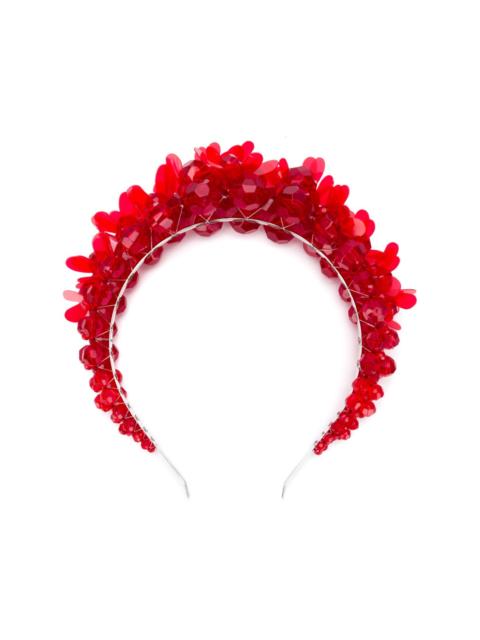 Simone Rocha floral appliqué hair band