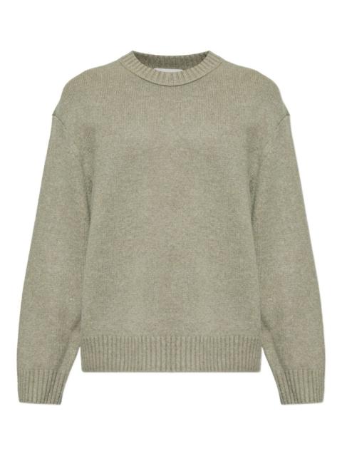 FRAME ribbed-details crewneck sweater