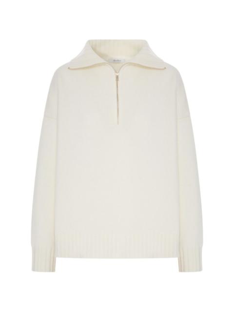 Max Mara half-zip knitted sweater