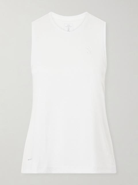 On Court logo-embroidered recycled tennis top White