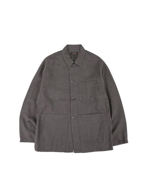 BEAMS PLUS MIL Chore Jacket Cotton Linen Grey