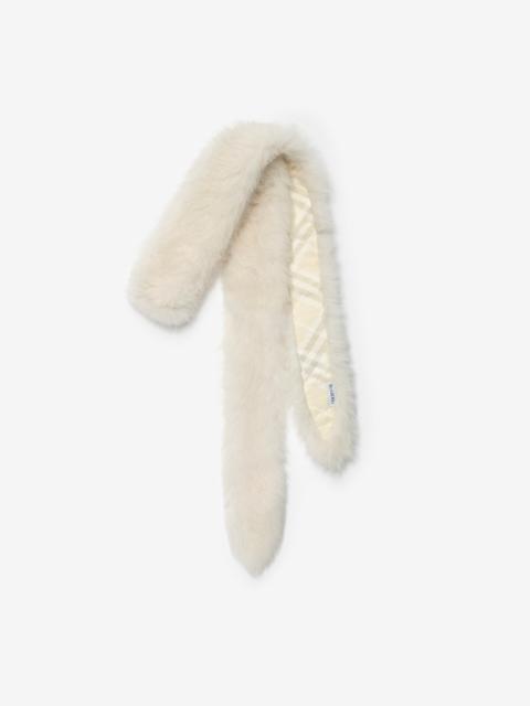 Burberry Skinny Shearling Scarf