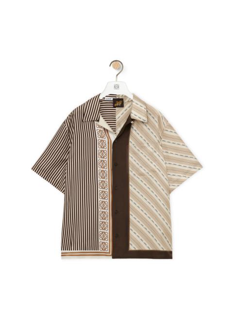 Short sleeve shirt in silk