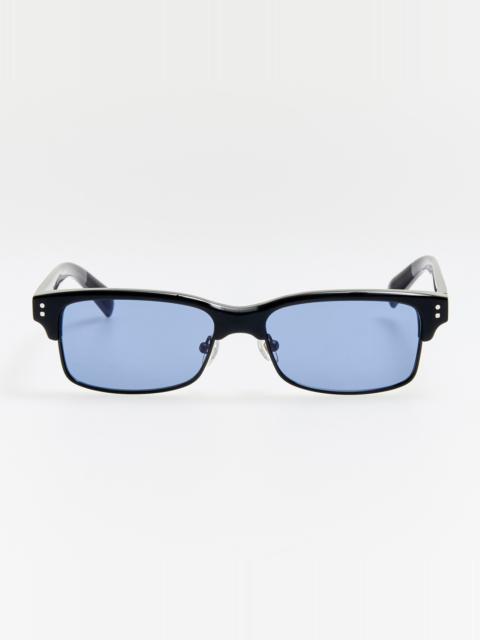 LINDA FARROW Gardian Sunglasses in Black