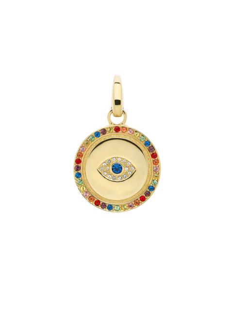 MELISSA ODABASH GOLD CRYSTAL EYE LARGE CHARM