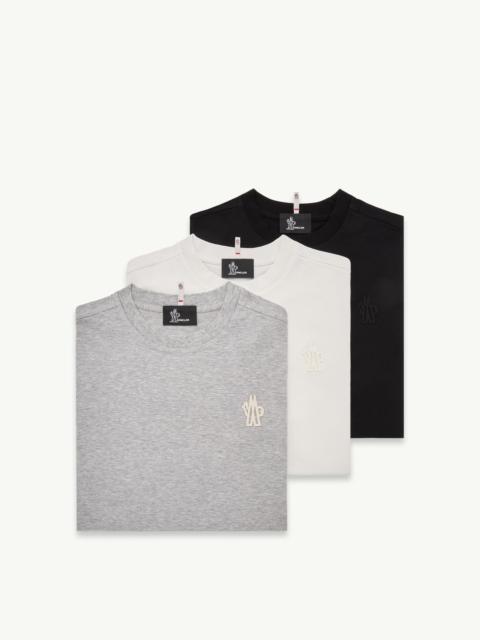 Moncler Grenoble Logo Patch Cotton Blend T-Shirt (Three Pack)