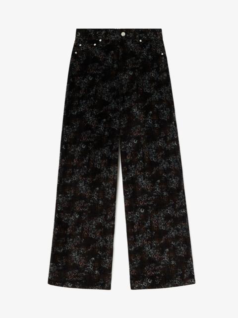 GANNI MARRI JEANS IN PRINTED DENIM