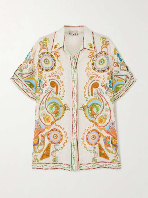 ALÉMAIS Pinball printed linen shirt