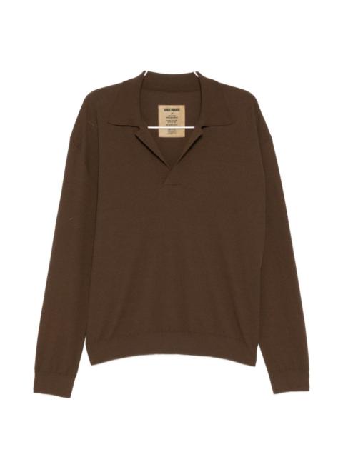 UMA WANG knitted polo shirt