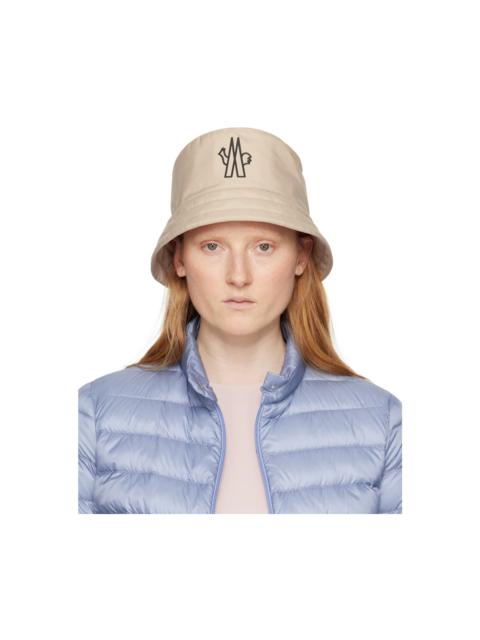 Moncler Grenoble Beige Bonded Bucket Hat