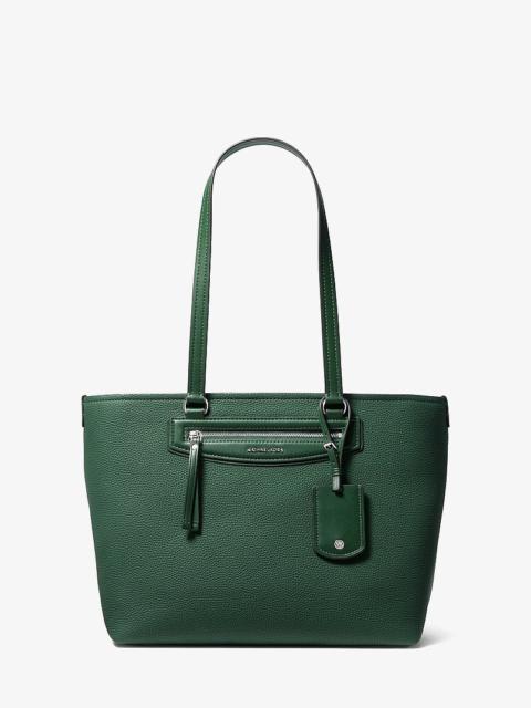 MICHAEL KORS Jet Set Travel Medium Pebbled Leather Tote Bag