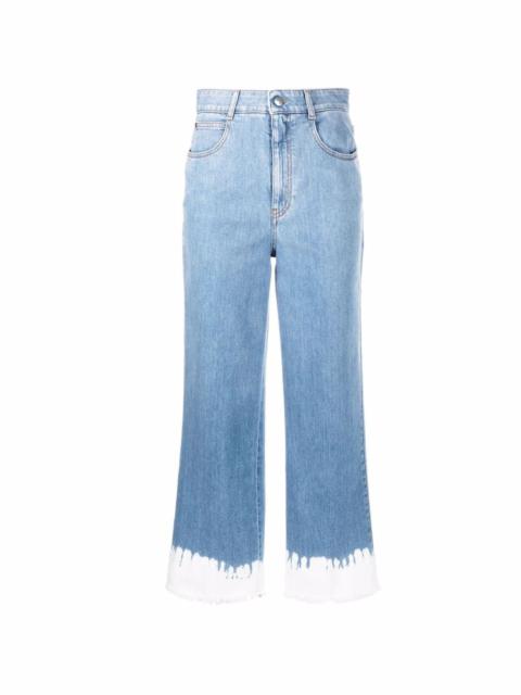 high-rise cropped jeans
