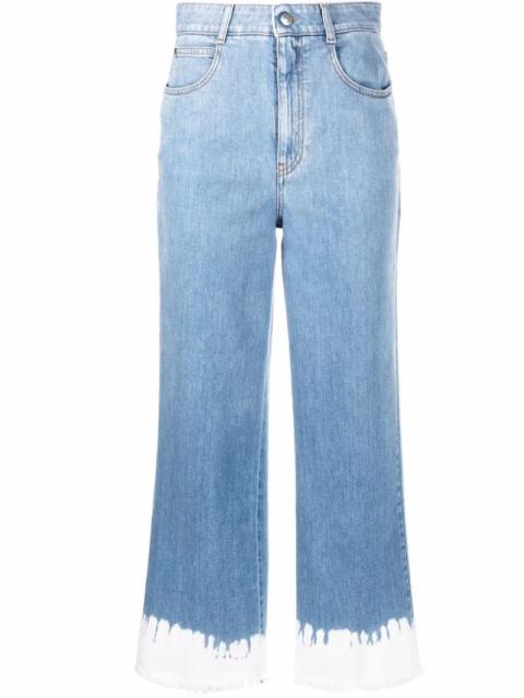 high-rise cropped jeans