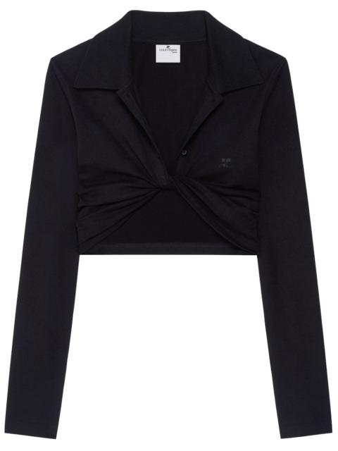 courrèges twist-detailing top