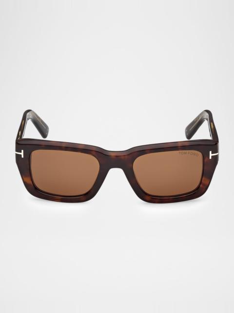 TOM FORD Icon 52mm Rectangular Sunglasses