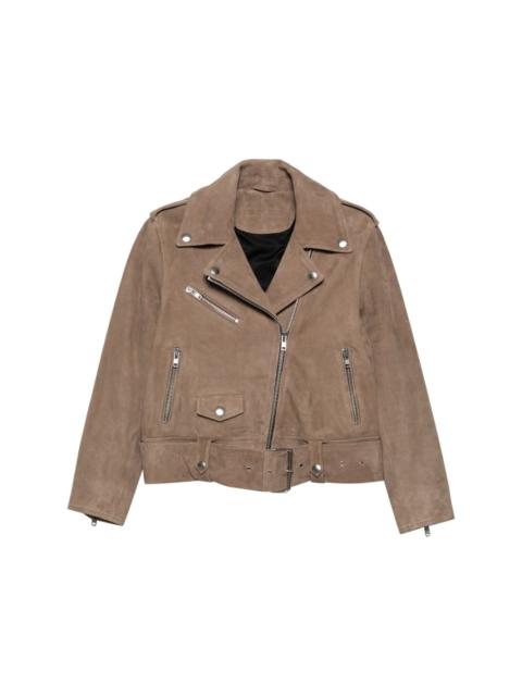 STAND STUDIO suede biker jacket