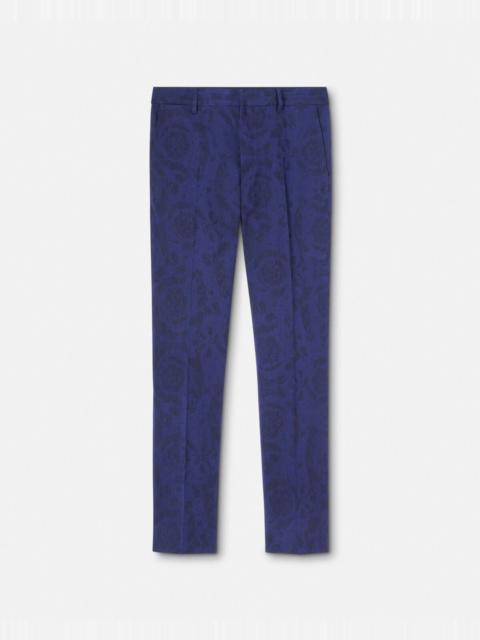 VERSACE Barocco Jacquard Wool Pants