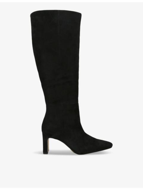 Sam Edelman Sylvia Knee-High Suede Heeled Boots