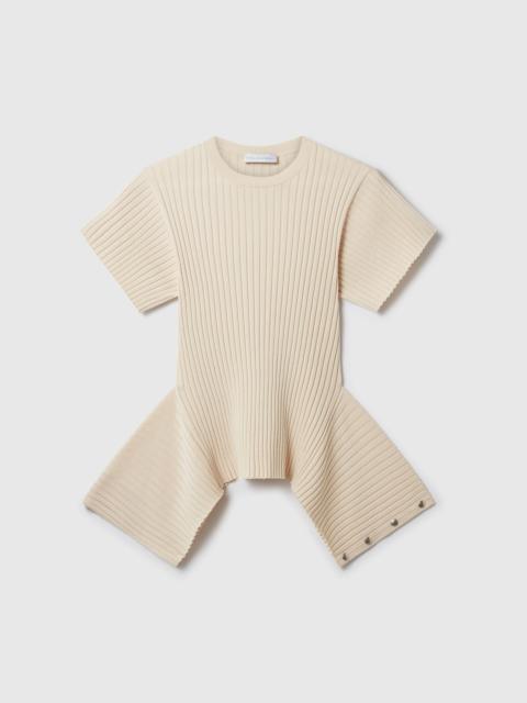 Stella McCartney Peplum Knit T-Shirt