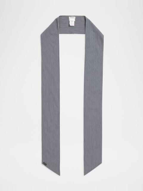 Brunello Cucinelli Techno Cotton Pinstripe Scarf