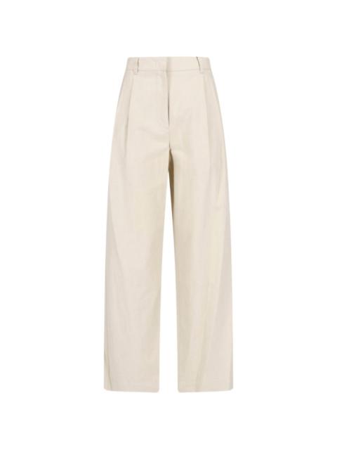 Dunst pleated wide-leg trousers