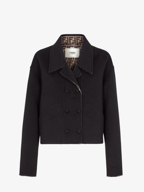 FENDI Black double-sided wool jacket