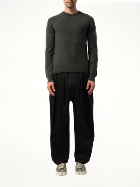 Maison Margiela Elbow Patch Knit Sweater in Charcoal