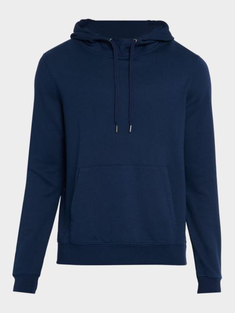 Derek Rose Men's Quinn Cotton Loopback Pullover Hoodie