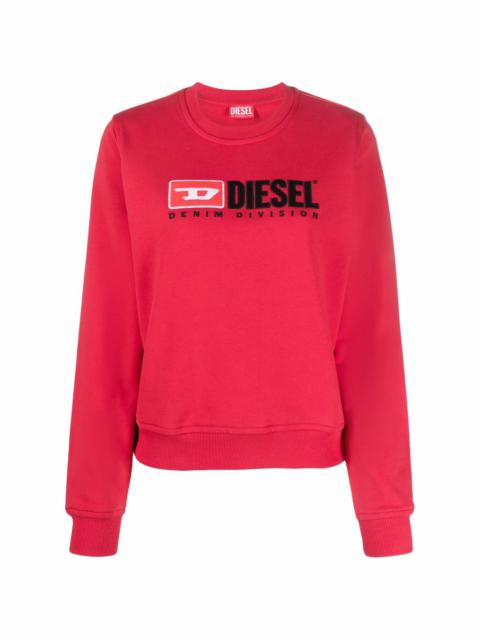 Diesel embroidered-logo crew neck sweatshirt