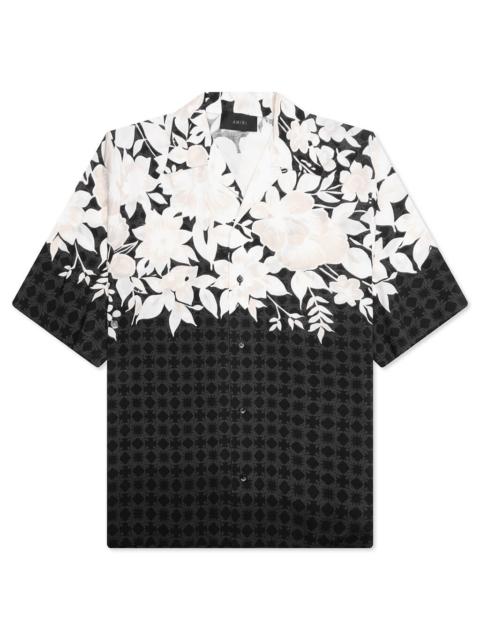 AMIRI AMIRI GARDEN CAMP SHIRT - BLACK