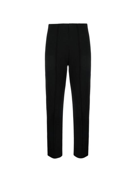 plain straight-leg trousers