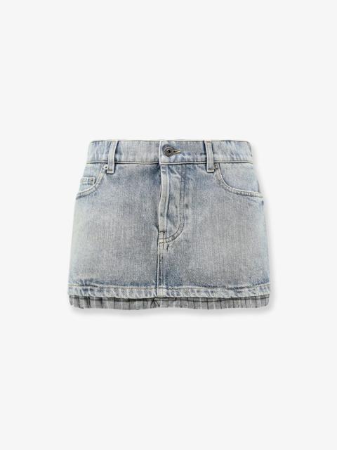 Miu Miu Blue Denim Skirt