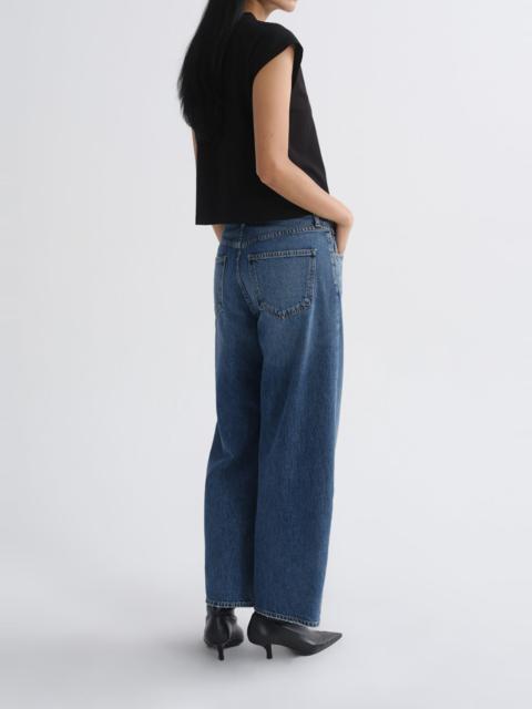 AGOLDE LOW CURVE CROP JEAN (WEIGHTLESS) IN CURB