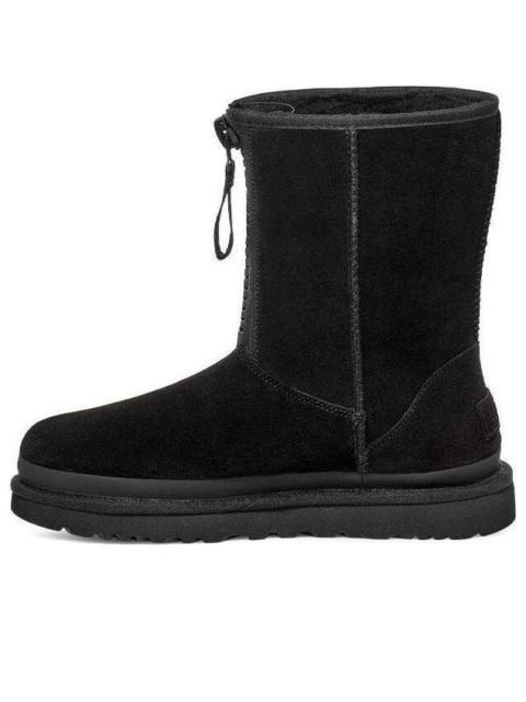 UGG (WMNS) UGG Classic Short Zipper Tape Logo Boot 'Black' 1144035-BLK
