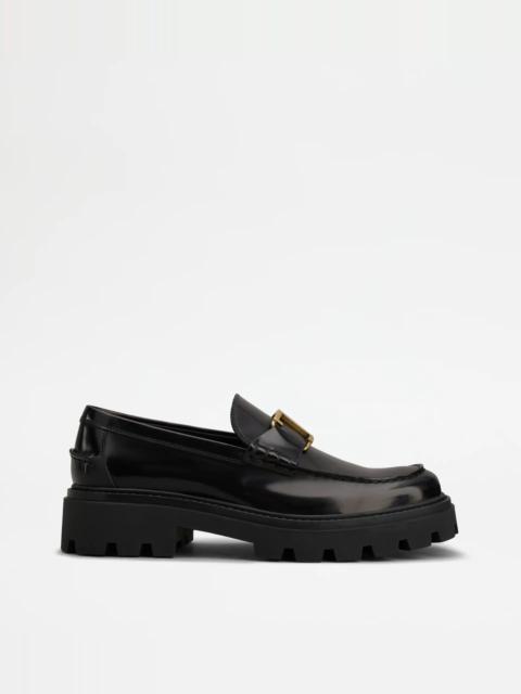 Tod's TIMELESS LOAFERS IN LEATHER - BLACK